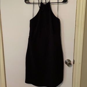 Black halter dress from Express